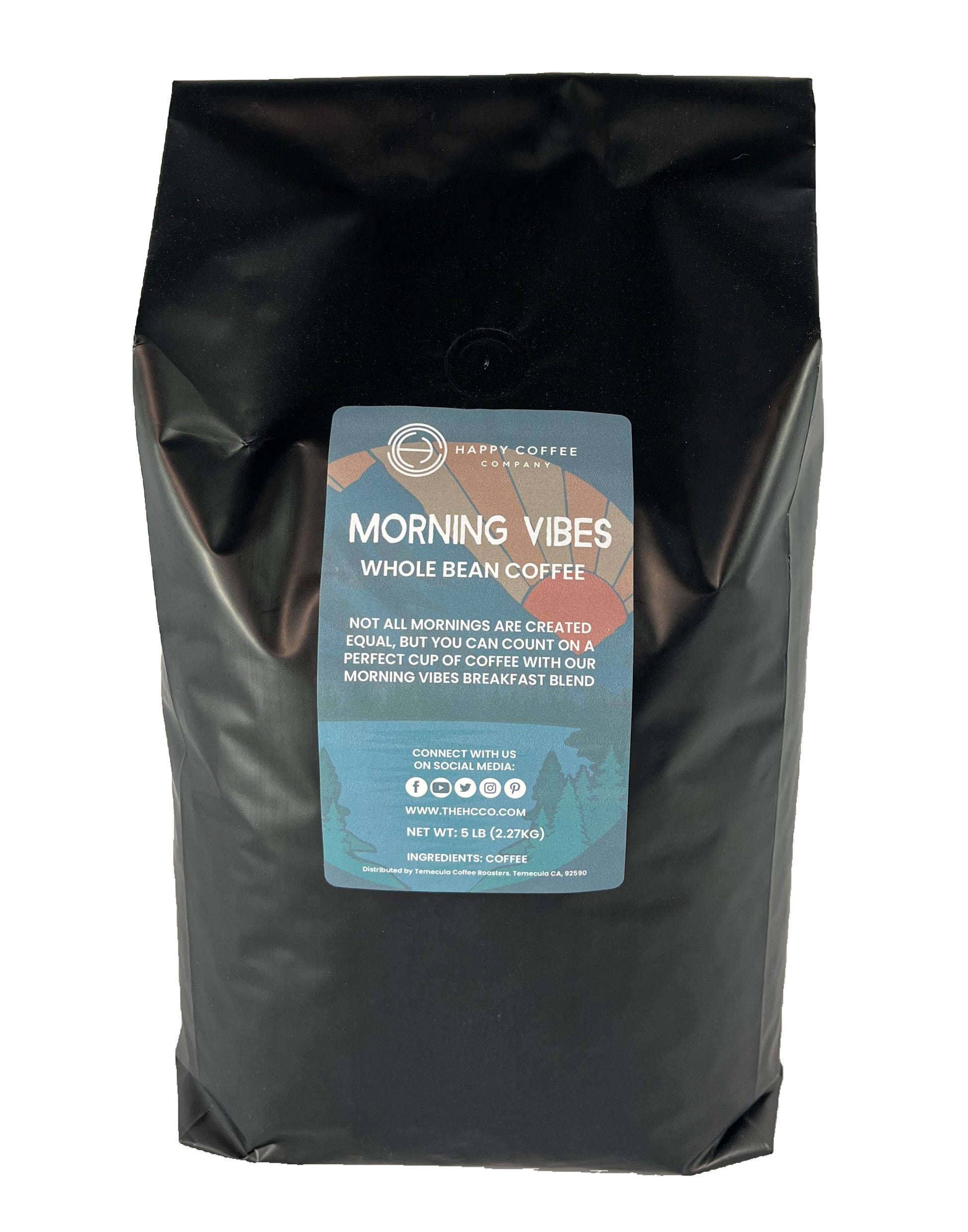 Morning vibes whole bean coffee