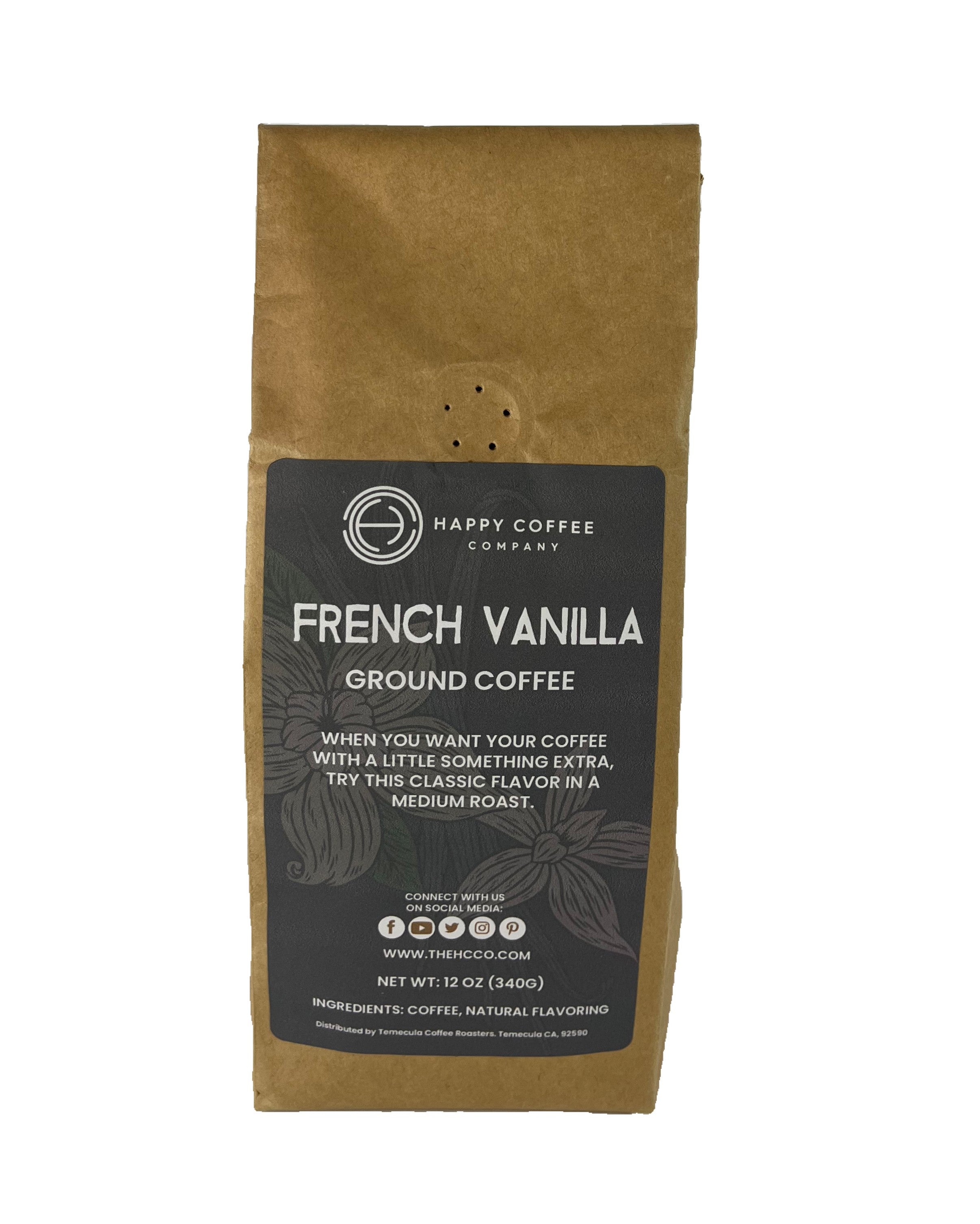 French Vanilla Coffee 12oz – Happy Coffee Company