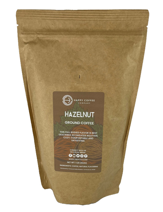 Hazelnut ground coffee