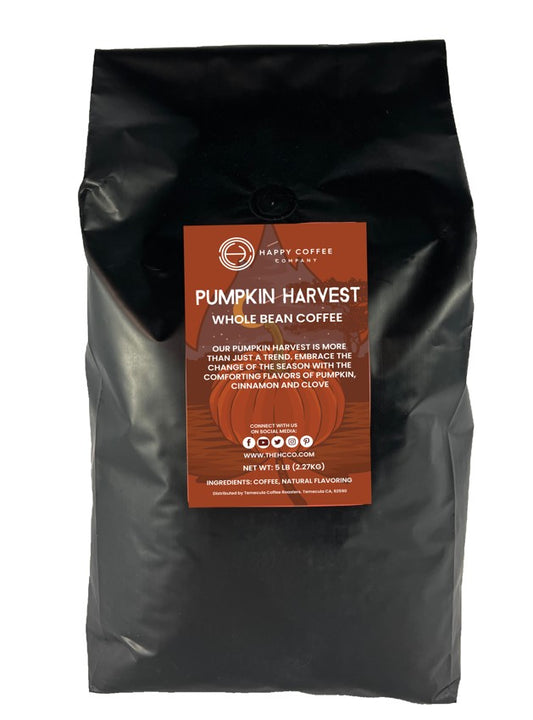 Pumpkin harvest whole bean coffee